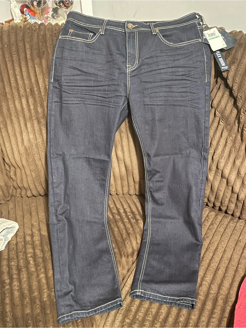 Seven7 Men's Dark Indigo Straight Jeans